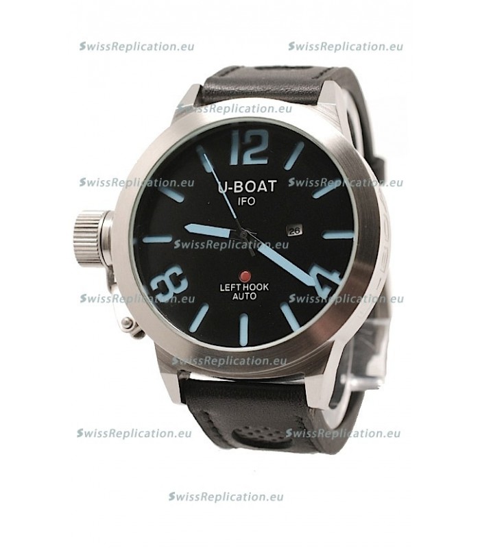 U-Boat Classico Japanese Replica Watch in Black Dial