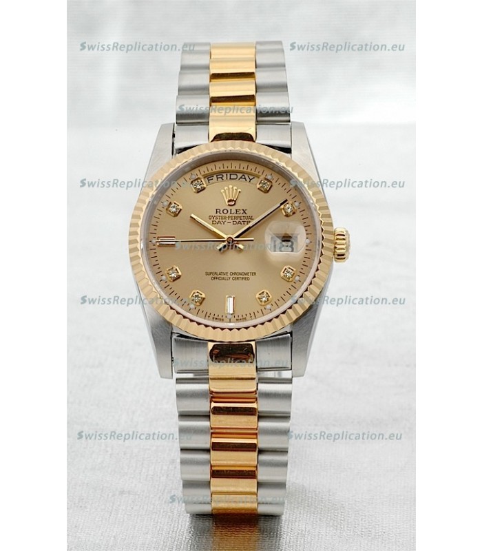 Rolex Day Date Two Tone Japanese Replica Watch