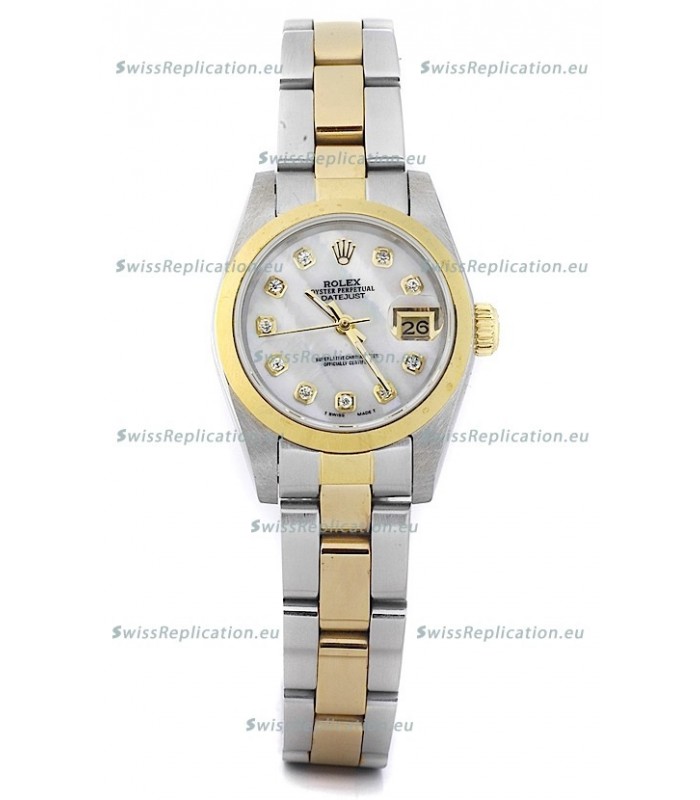 Rolex DateJust Two Tone Lady's Replica Watch