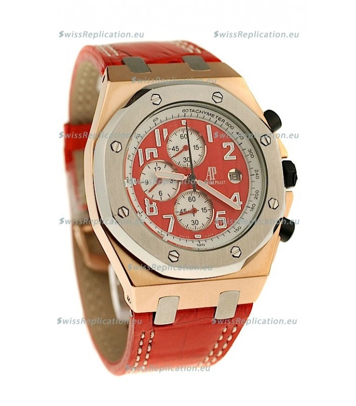 Audemars Piguet Royal Oak Offshore Limited Edition SingaporeGP 2008 Japanese Watch in Red Dial