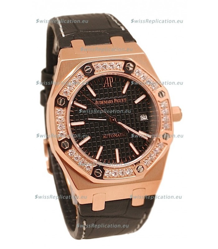 Audemars Piguet Royal Oak 18K Pink Gold Swiss Watch