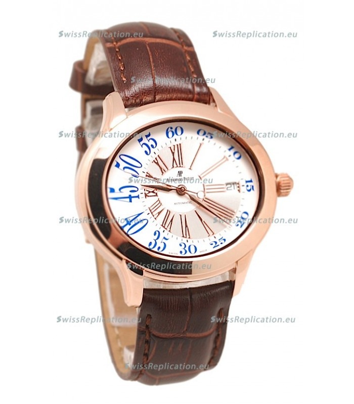 Audemars Piguet Millenary Hour and Minute Swiss Replica Rose Gold Watch
