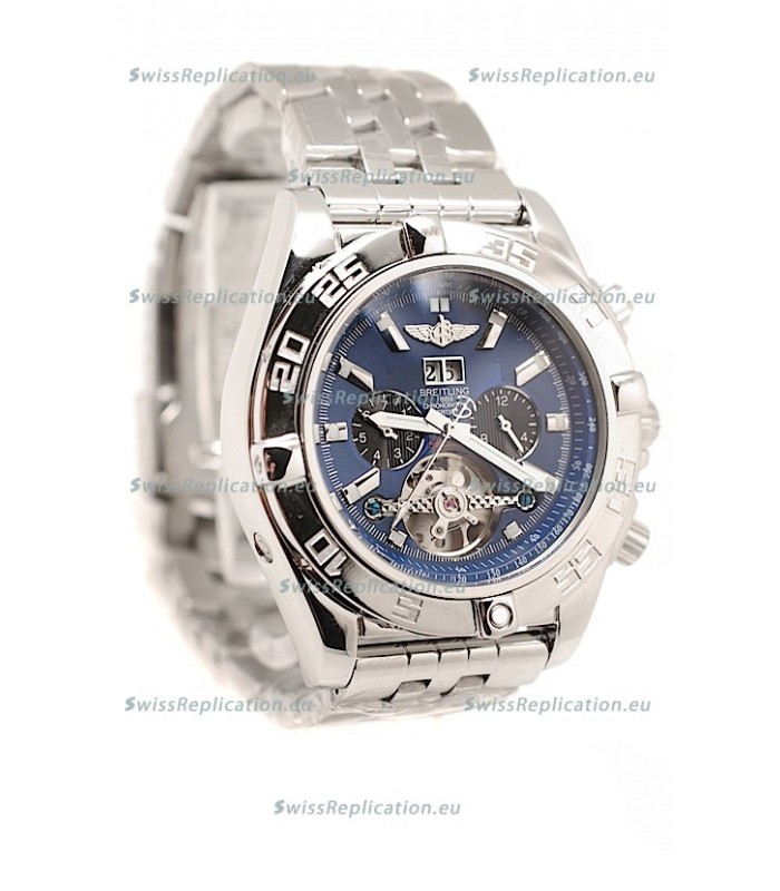 Breitling Chronograph Chronometre Replica Watch in Blue Dial