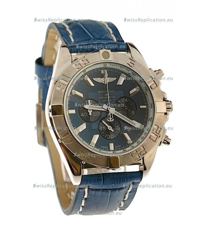 Breitling 1884 Chronometre Japanese Replica Watch in Blue