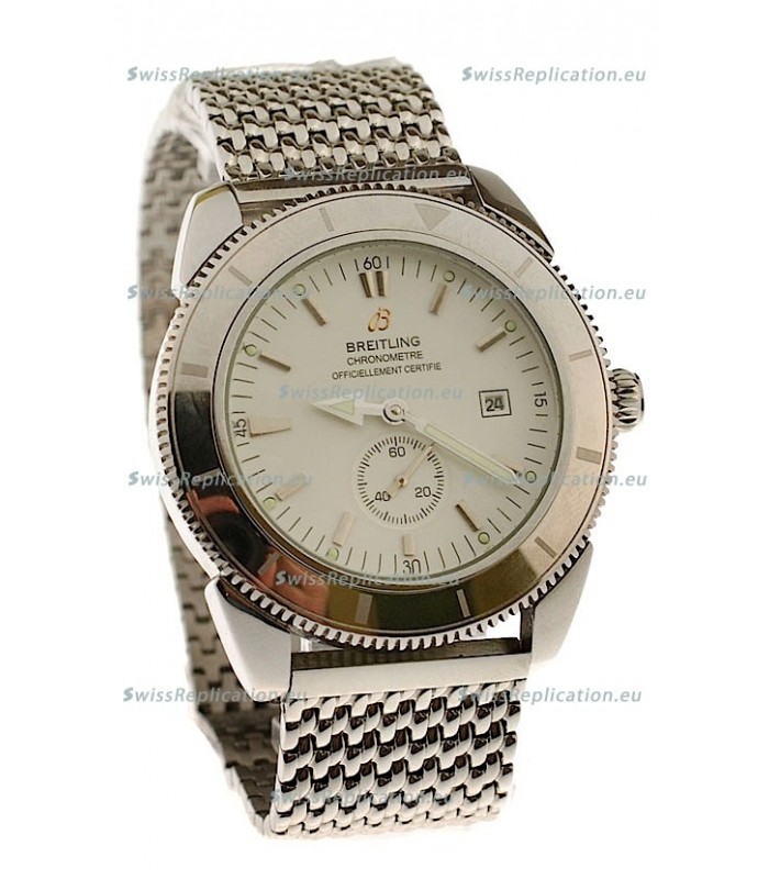 Breitling Chronometre Japanese Replica Automatic Watch in Steel Strap