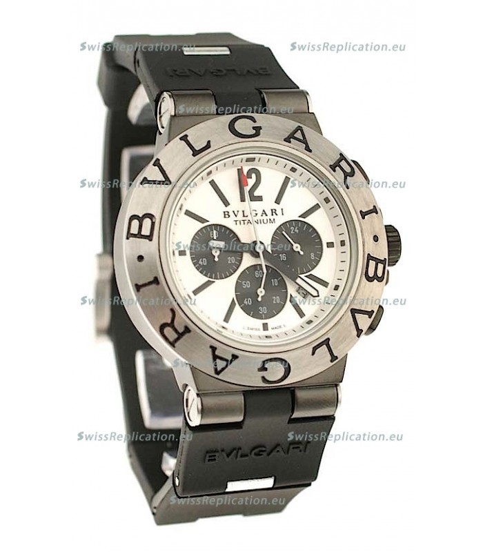 Bvlgari Scuba Swiss Body Japanese Steel Watch in Black Subdial