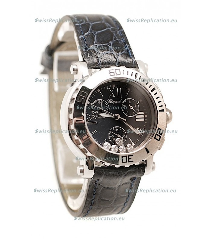 Chopard Happy Sport Ladies Swiss Watch in Black Dial