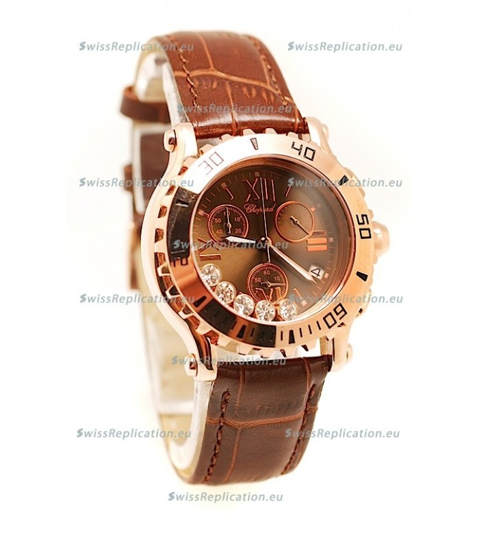 Chopard Happy Sport Ladies Gold Swiss Watch