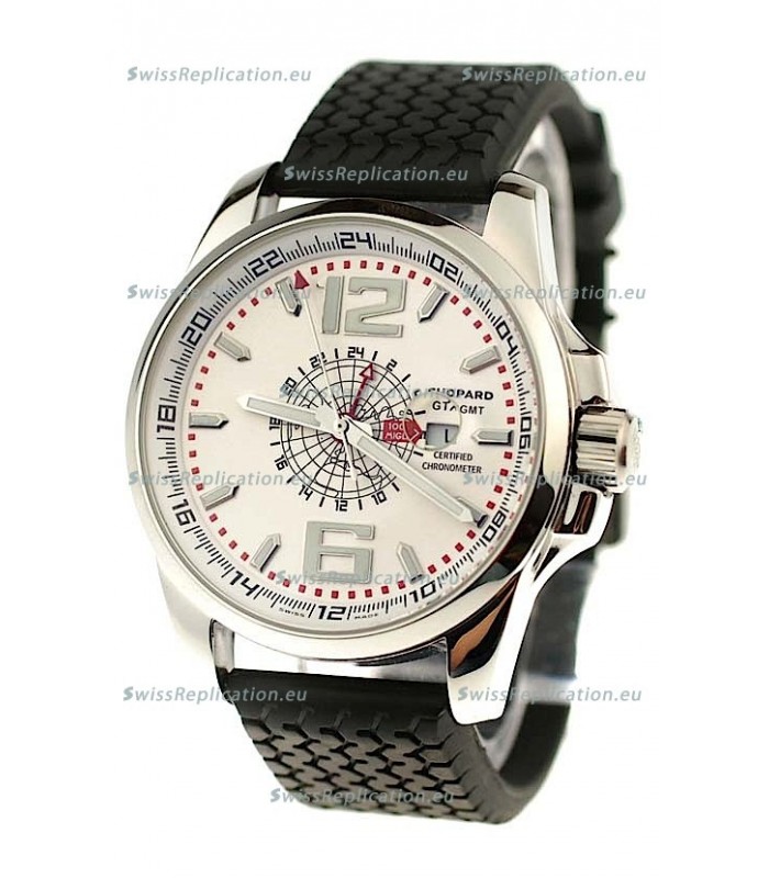 Chopard 1000 Miglia GT XL GMT Japanese Replica Watch in White Dial