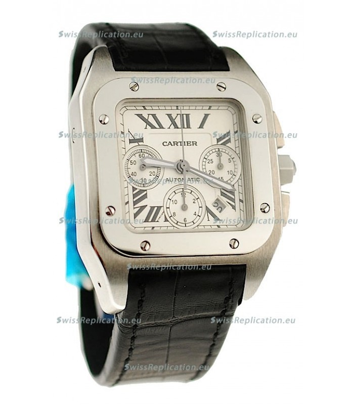 Cartier Santos 100 Swiss Chronograph Watch
