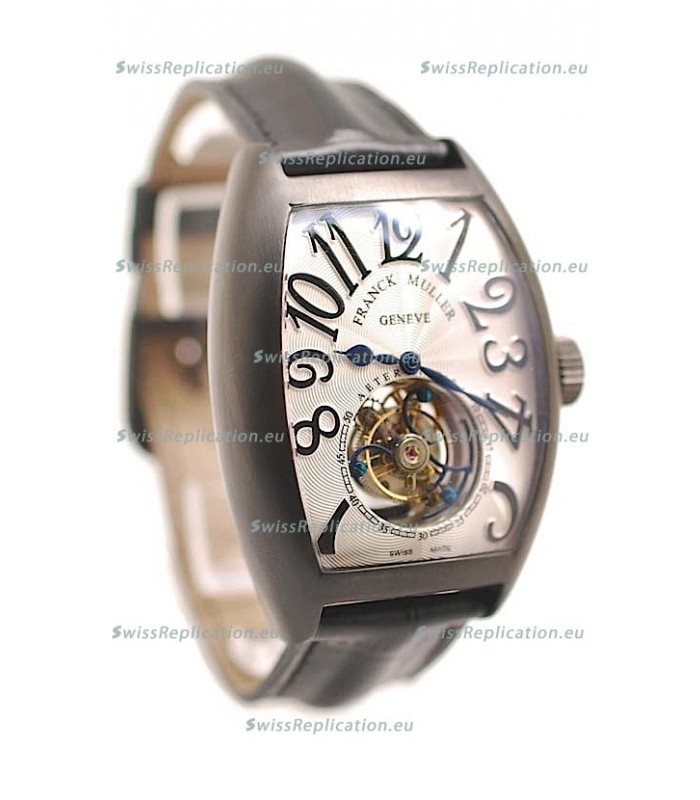 Franck Muller Aeternitas Tourbillon Swiss Replica PVD Watch in White Dial