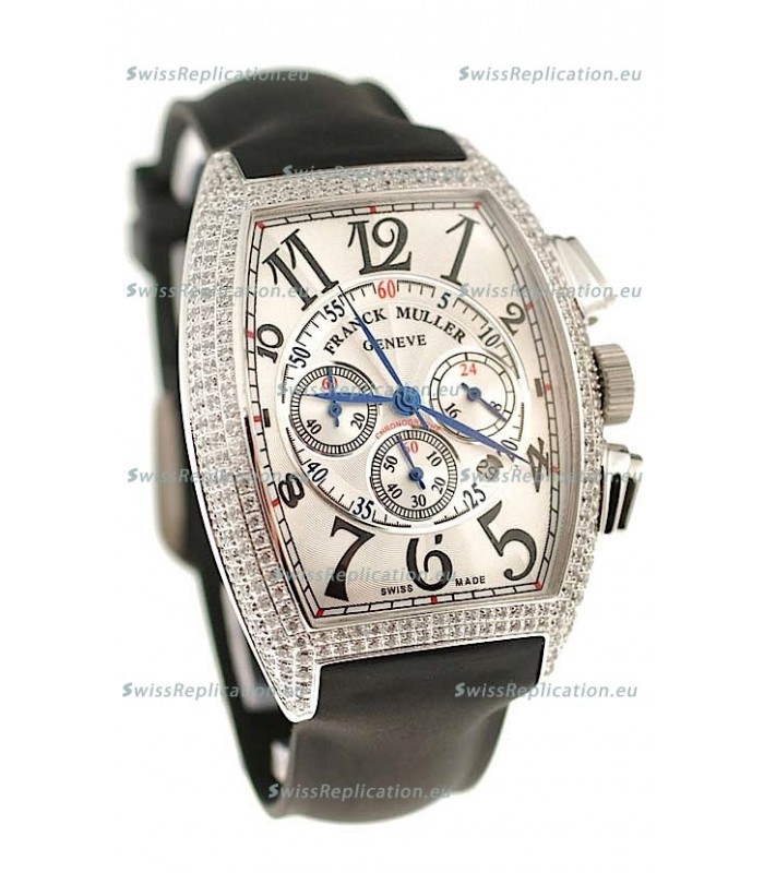 Franck Muller Master of Complications Swiss Replica Watch in Diamond Bezel