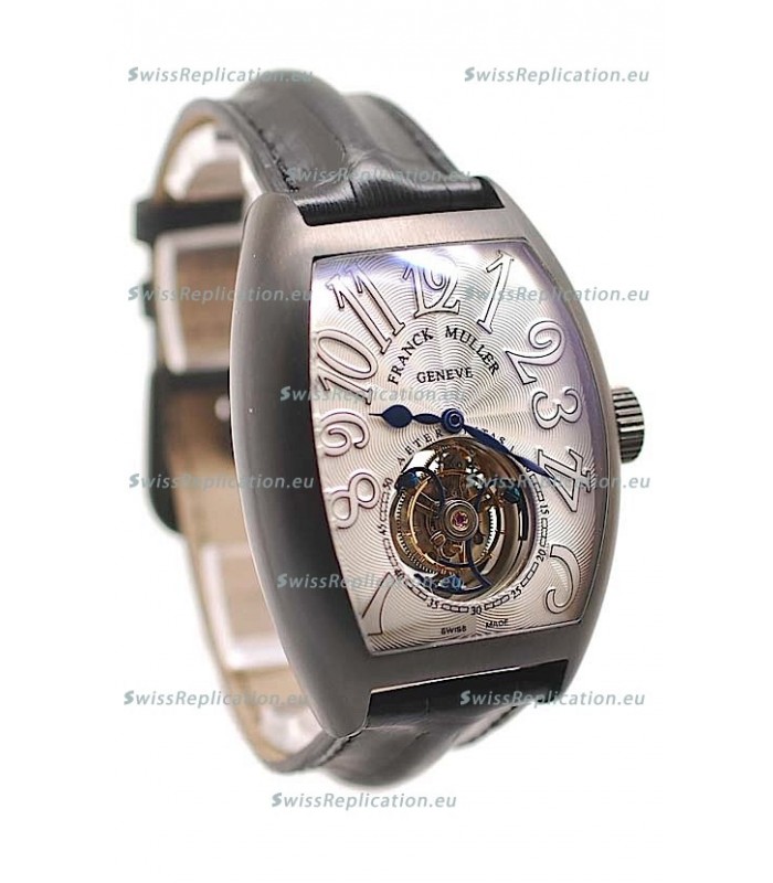 Franck Muller Aeternitas Tourbillon Swiss Replica PVD Watch in White Markers