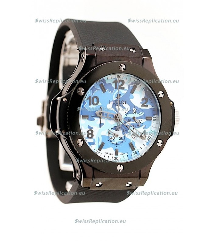 Hublot Big Bang Commando Blue Camouflage Japanese Watch