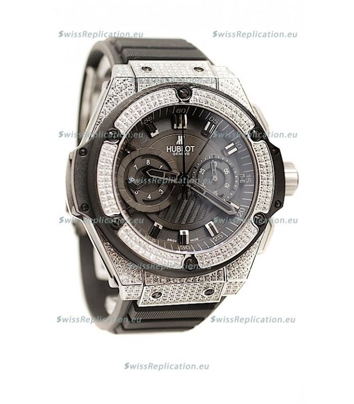 Hublot Gold Big Bang King Power Diamond Swiss Replica Watch
