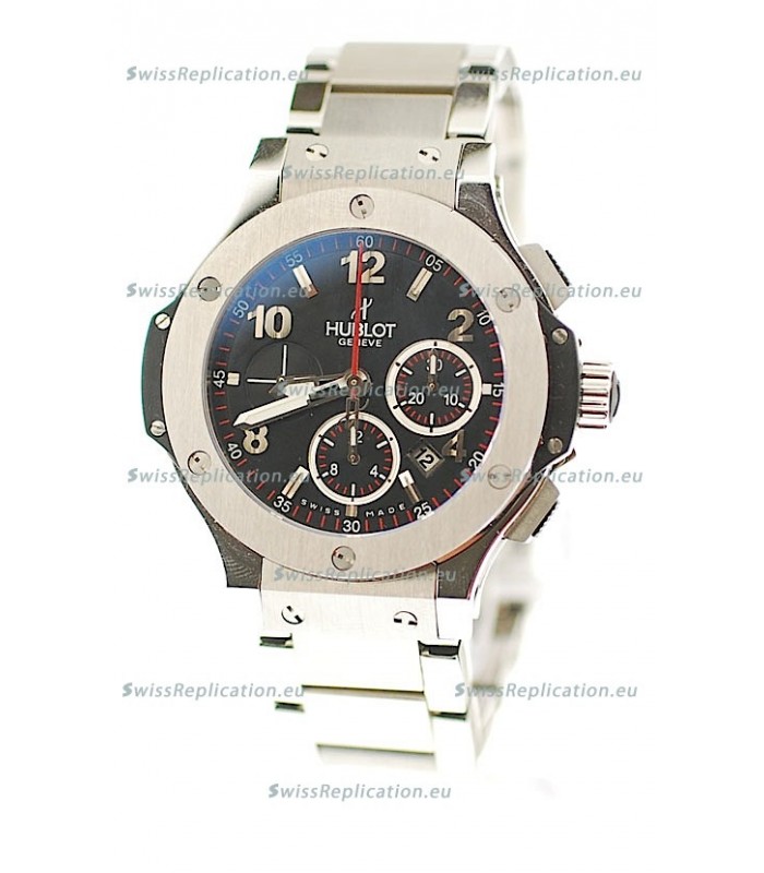 Hublot Big Bang Swiss Watch in Stainless Steel Strap