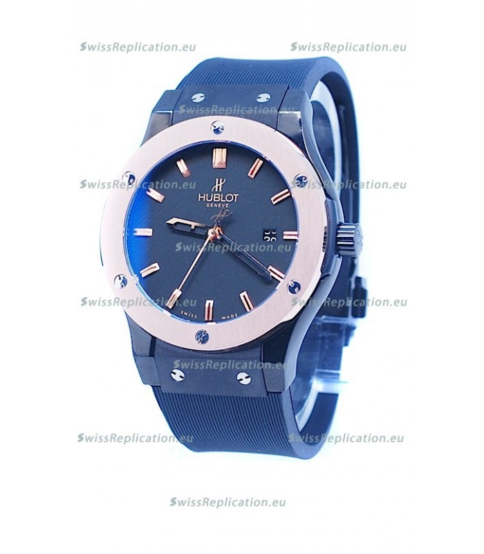 Hublot Classic Fusion Rose Gold Double Plated Bezel Watch