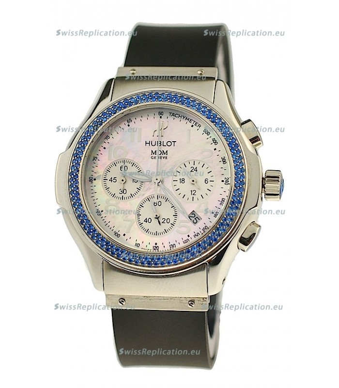 Hublot MDM Chronograph Swiss Replica Watch in Steel Case