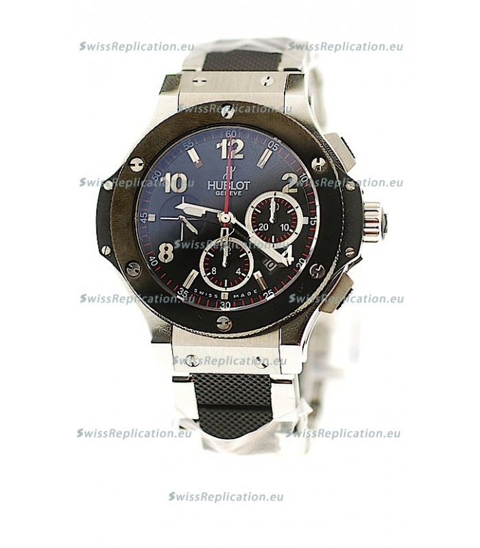 Hublot Big Bang Swiss Replica Watch in Steel/Rubber Strap