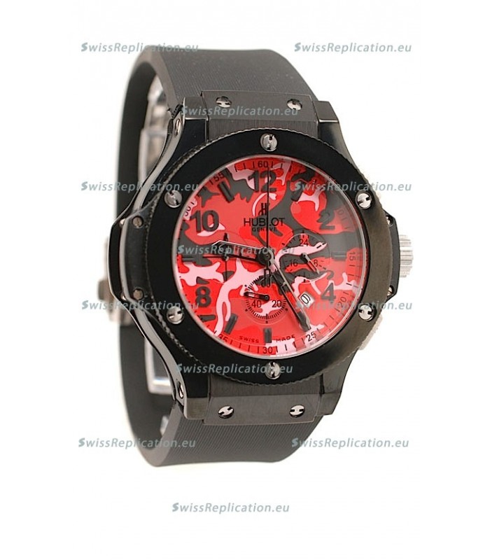 Hublot Big Bang Commando Red Camouflage Japanese Watch