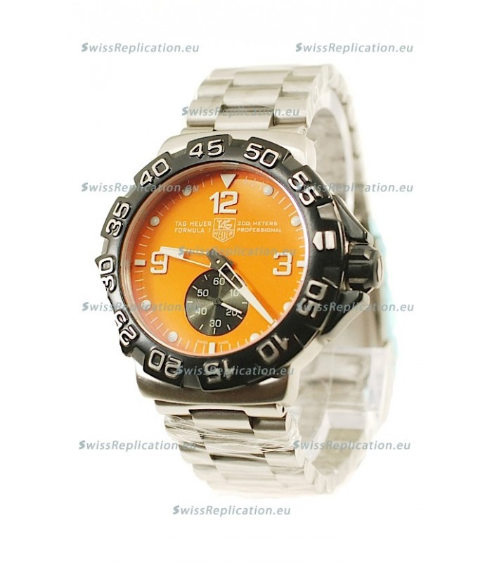 Tag Heuer Professional Formula 1 Japanese Replica Watch in Orange Dial