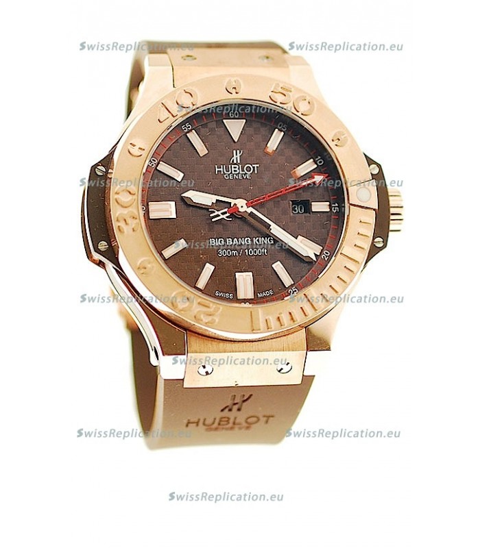 Hublot Big Bang King Swiss Replica Watch in Brown Carbon Dial