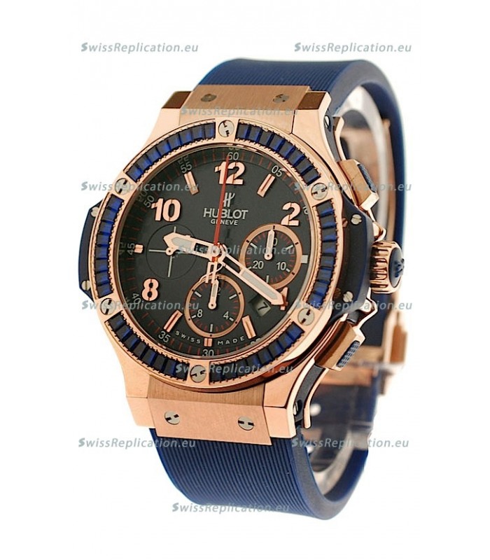Hublot Big Bang Dark Blue Tutti Fruitti Watch in Purple Diamonds