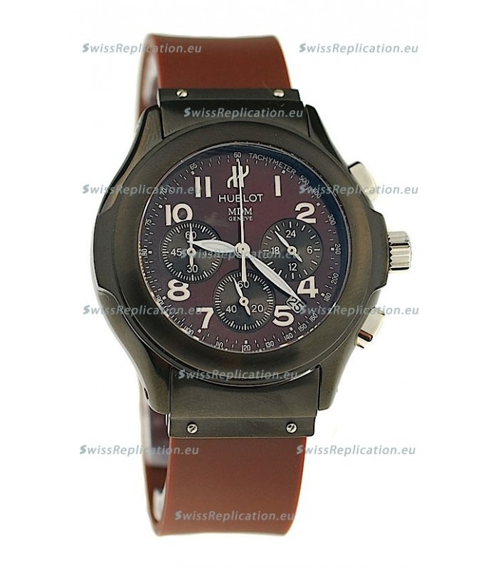 Hublot MDM Chronograph Swiss Replica Watch in PVD Casing