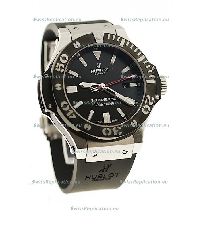 Hublot Big Bang King Swiss Replica Watch in Black PVD Bezel
