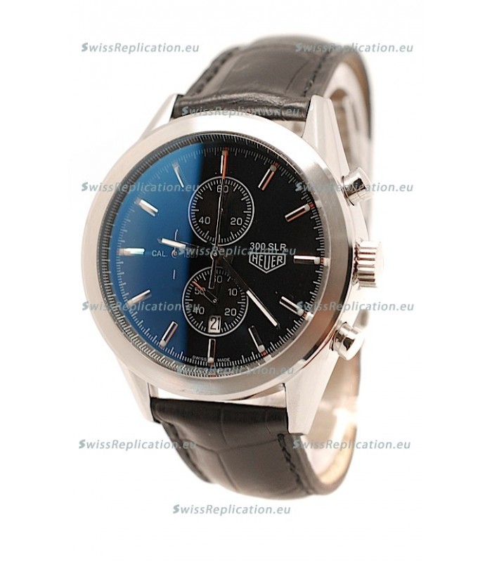 Tag Heuer Carrera Cal. 1887 Chronograph Japanese Watch in Black Strap