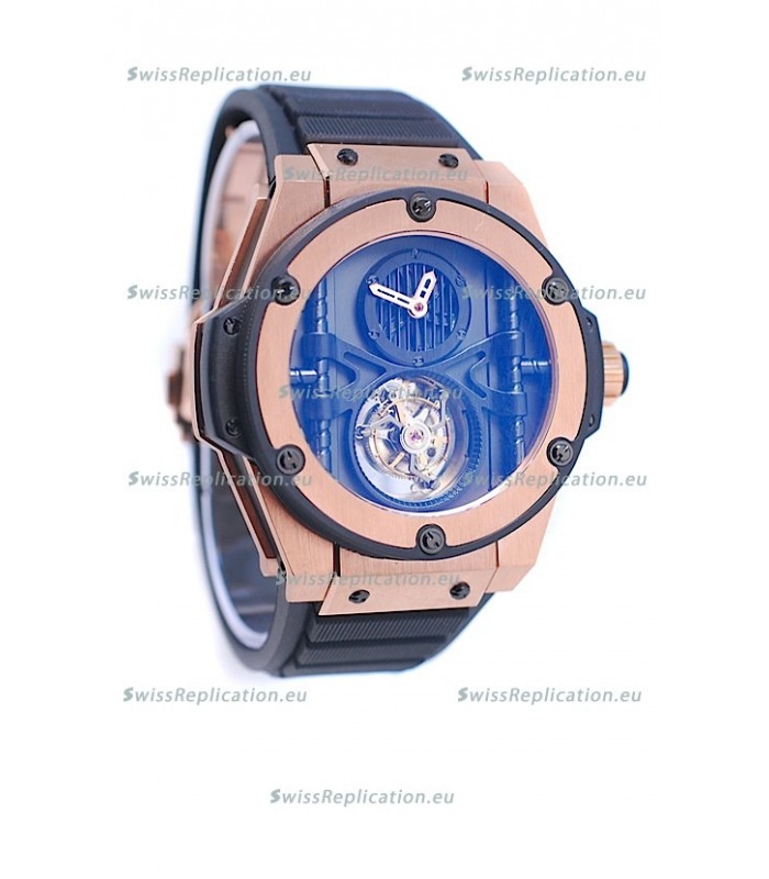 Hublot King Power Vendome Manufacture Tourbillon Swiss Rose Gold Watch