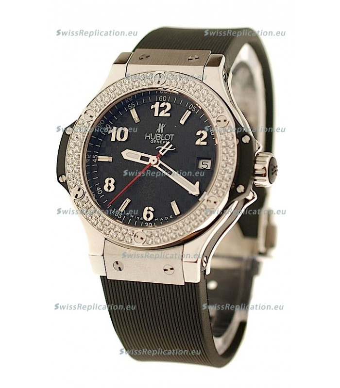 Hublot Big Bang Steel Collection Diamond Swiss Quartz Watch