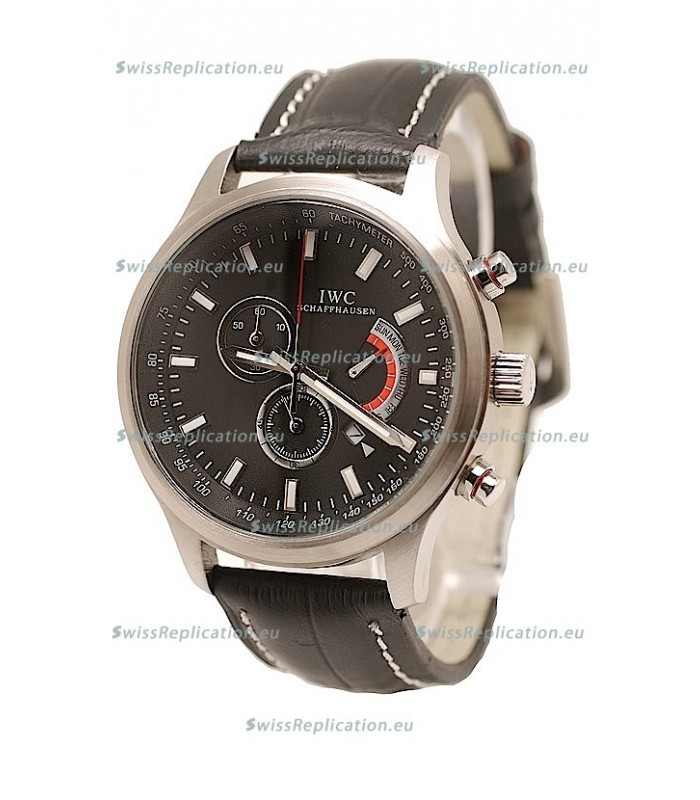 IWC Pilot Antoine de Saint Exupery Japanese Watch in Black Dial