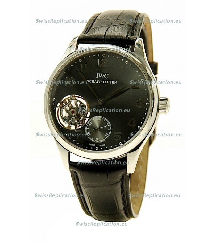 IWC Portuguese Tourbillon Swiss Replica Watch in Grey Dial