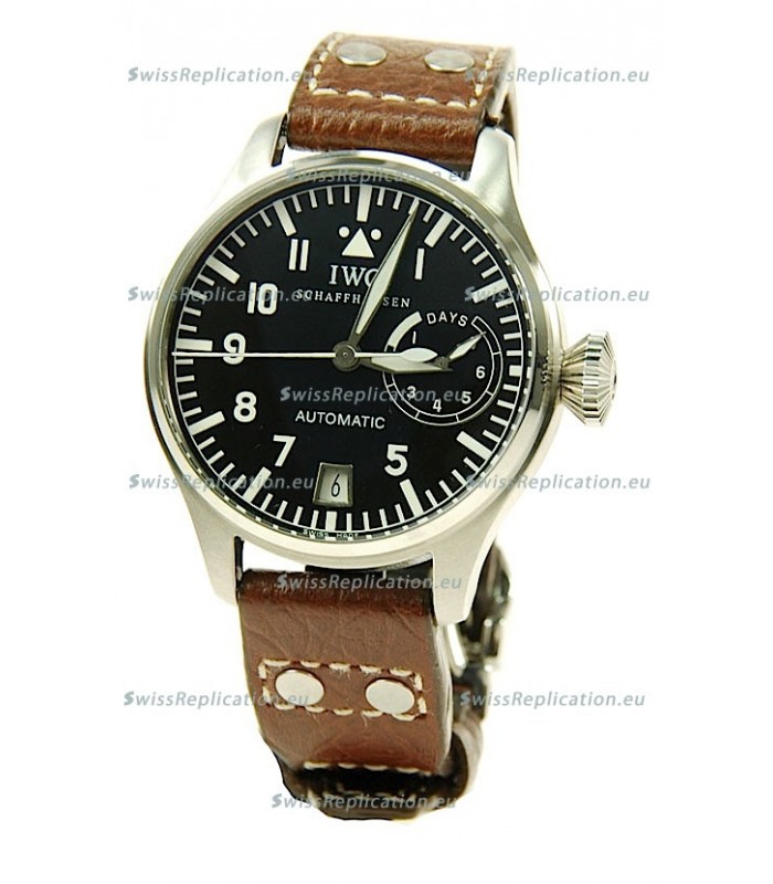 IWC Big Pilot Swiss Replica Watch in Black Dial