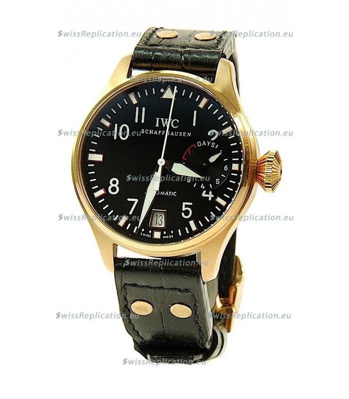 IWC Big Pilot Swiss Replica Gold Watch 