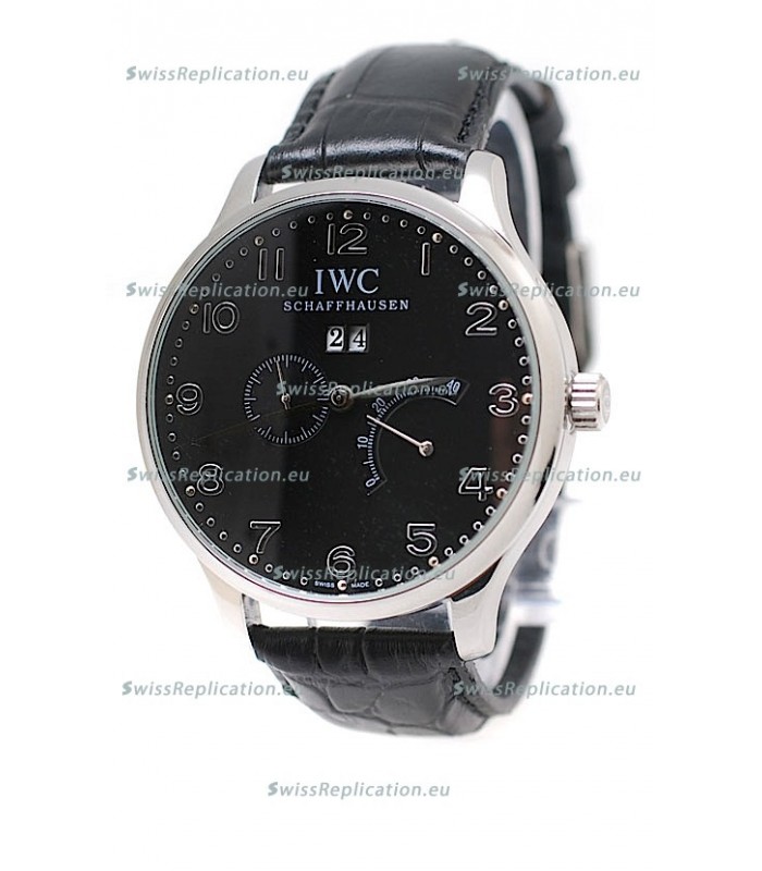 IWC Portuguese Minute Repeater Japanese Watch in Black Dial