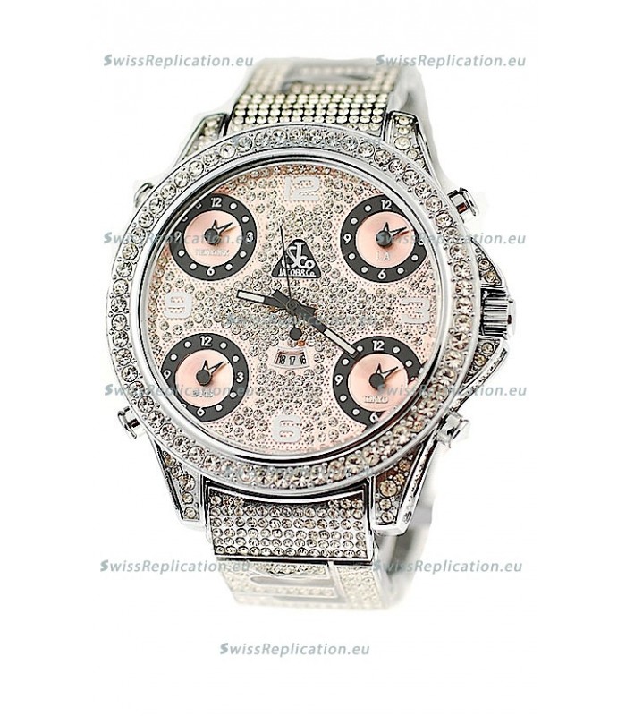Jacob & Co Diamond Watch in Pink Subdials