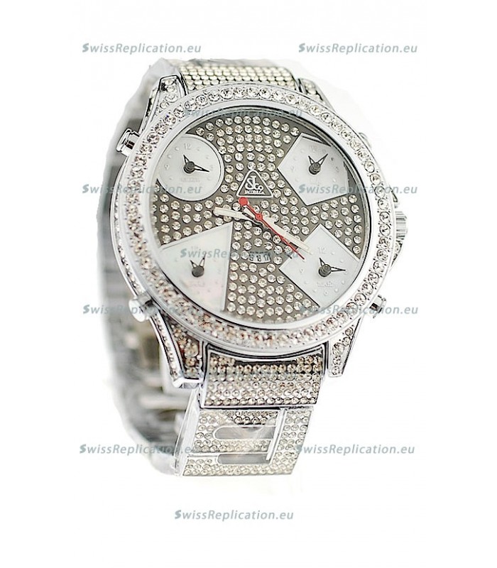 Jacob & Co Diamond Japanese Replica Watch in Grey Diamond Dial