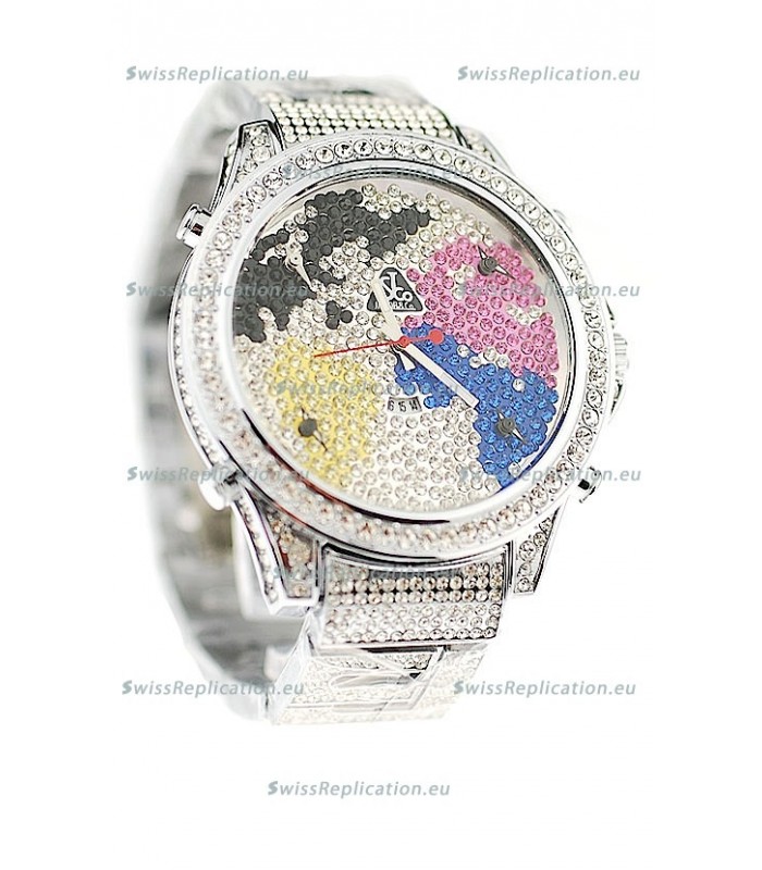 Jacob & Co Diamond Japanese Replica Watch in Multi Color Dial