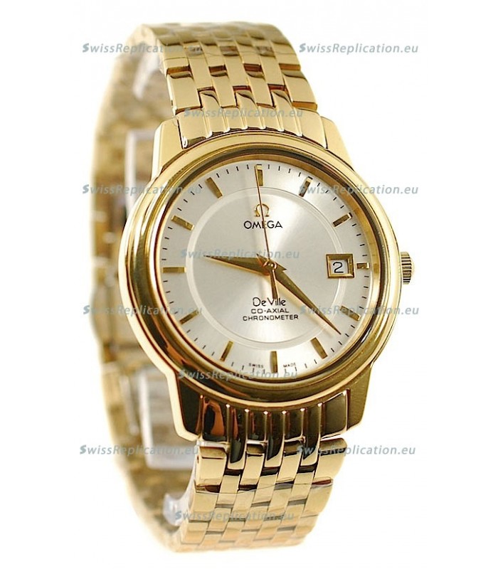 Omega Co-Axial Deville Japanese Gold Watch