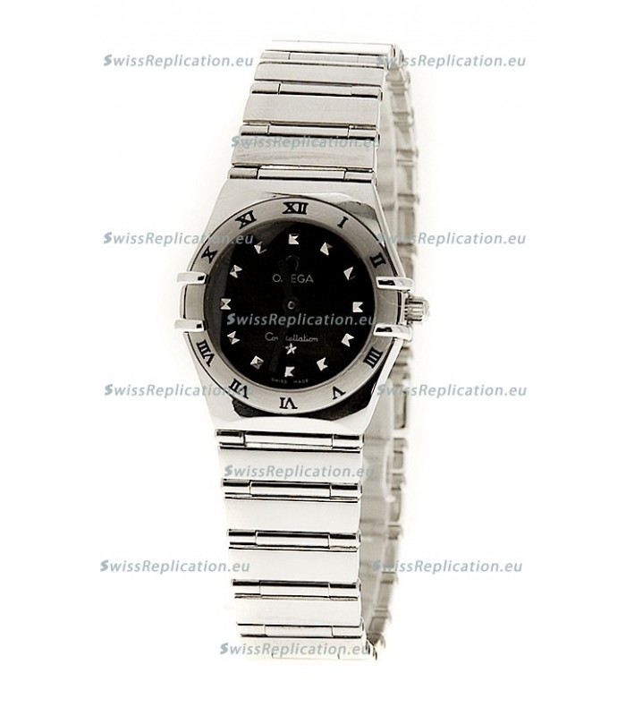 Omega Constellation Ladies Swiss Watch in Black Dial