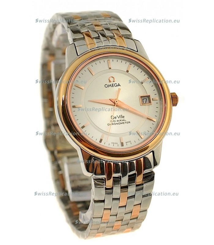 Omega Co-Axial Deville Japanese Rose Gold Watch in Rose Gold Stick Markers