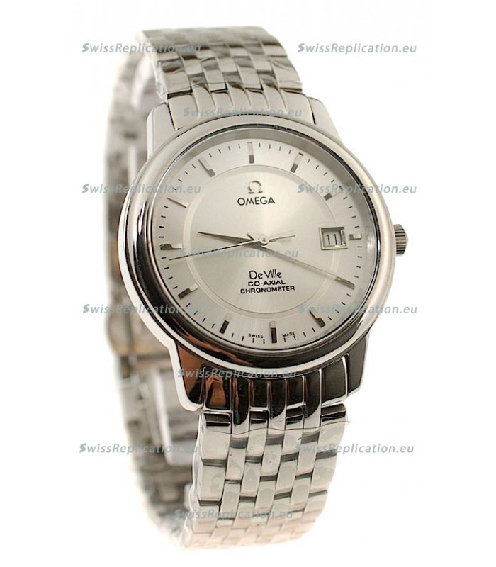 Omega Co-Axial Deville Japanese Steel Watch in Stick Markers