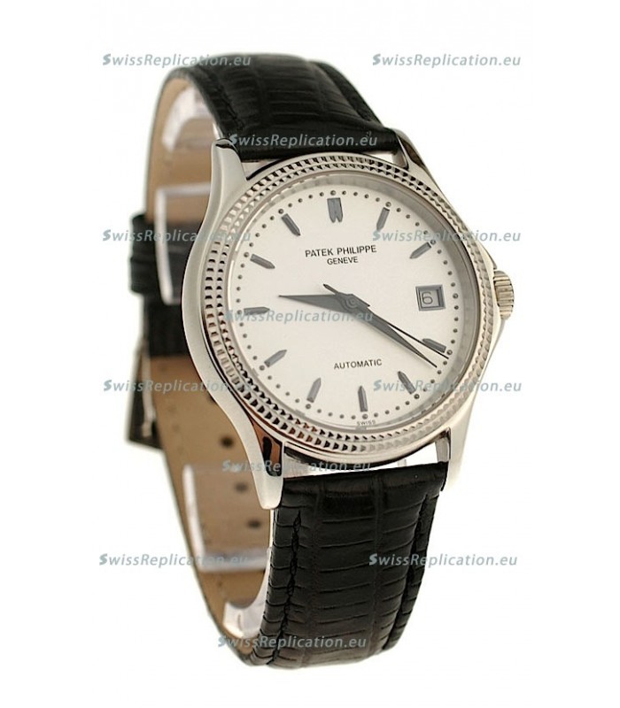 Patek Philippe Geneve Replica Watch in White Dial