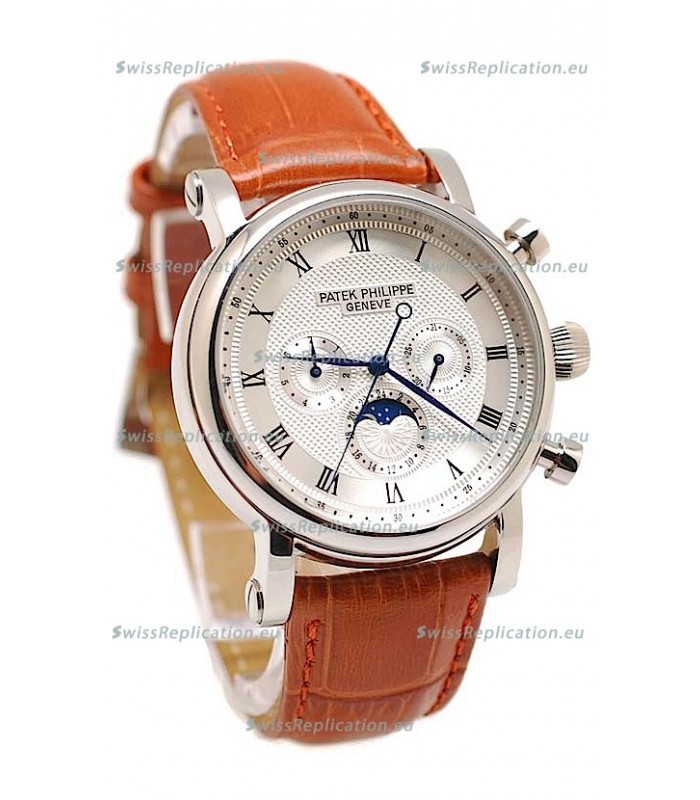 Patek Philippe Grand Complications Replica Watch in White Dial