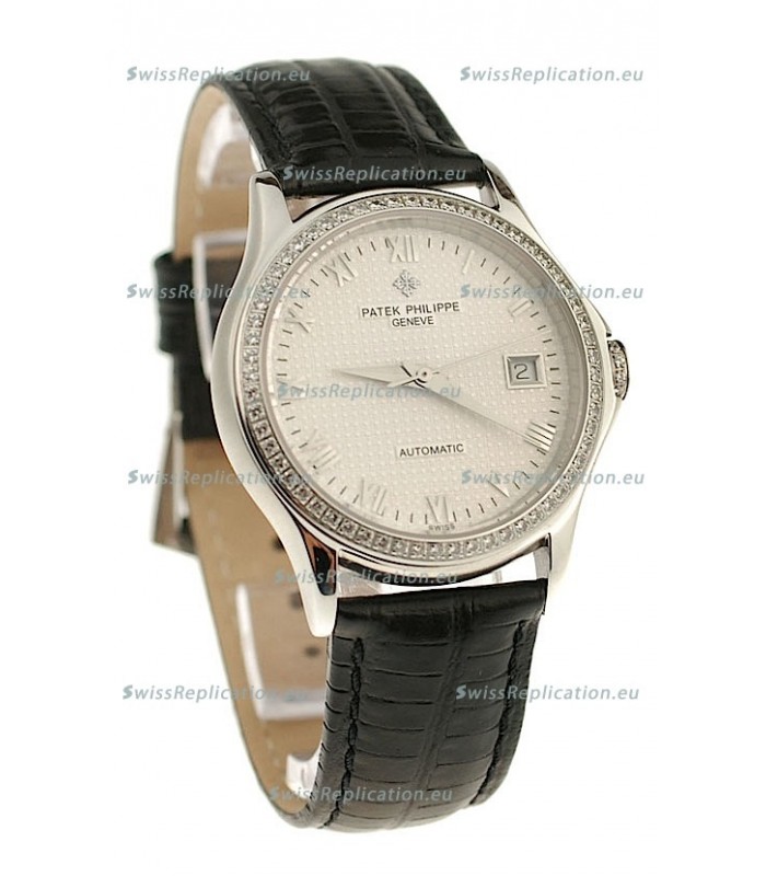Patek Philippe Geneve Replica Watch in Roman Hour Markers