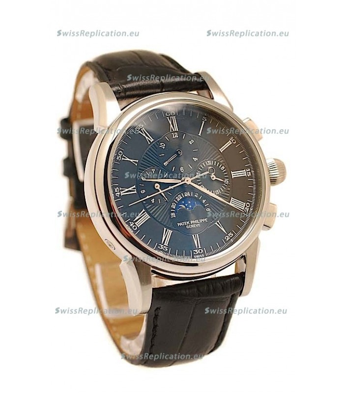 Patek Philippe Grand Complications Replica Watch in Black Dial