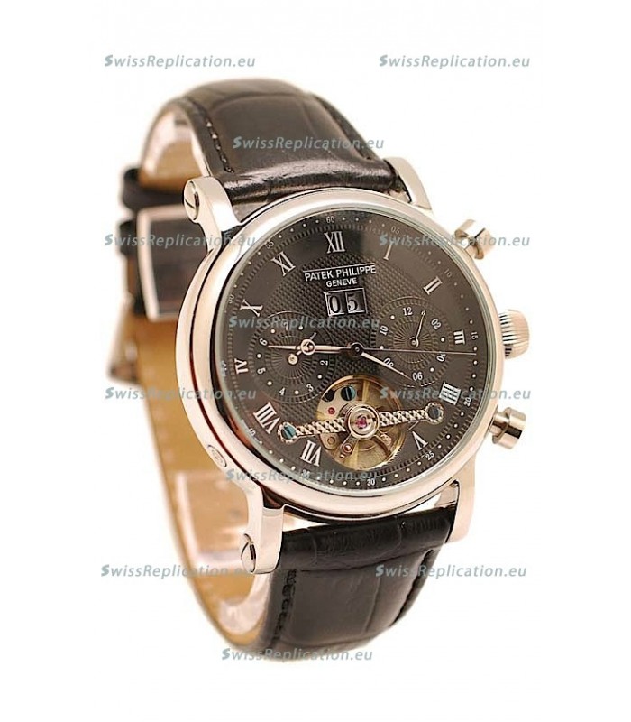 Patek Philippe Grand Complications Tourbillon Watch in Black Dial