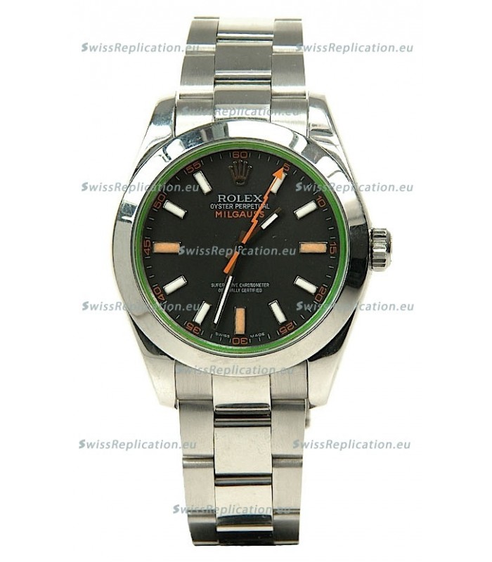 Rolex Milgauss Swiss Replica Watch - 40MM - 1:1 Mirror Replica